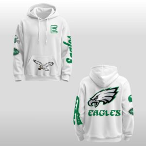 Philadelphia Eagles 2026  White Iconic Hoodie Shirt