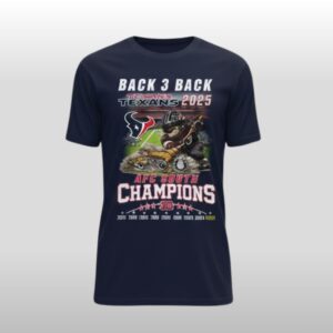 Texans AFC South Champions Back 3 Back Shirt