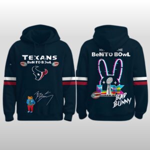 Houston Texans x Bad Bunny 2026 Here For The Benito Bowl Hoodie