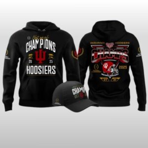Indiana Hoosiers National CFP Champions Hoodie Shirt Cap
