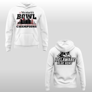 Delaware Blue Hens Football 68 Ventures Bowl Champions Hoodie