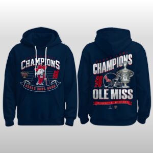 2026 Ole Miss Rebels Sugar Bowl Game Champions Hoodie Shirt