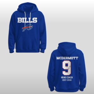 Buffalo Bills Thank You Head Coach Sean McDermott For 9 Seasons Hoodie Shirt