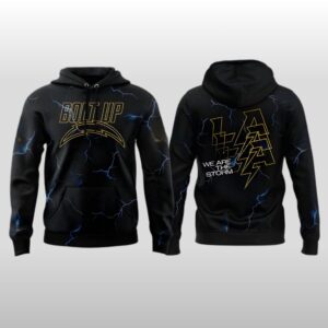2026 Los Angeles Chargers We Are Storm Bolt Up Hoodie