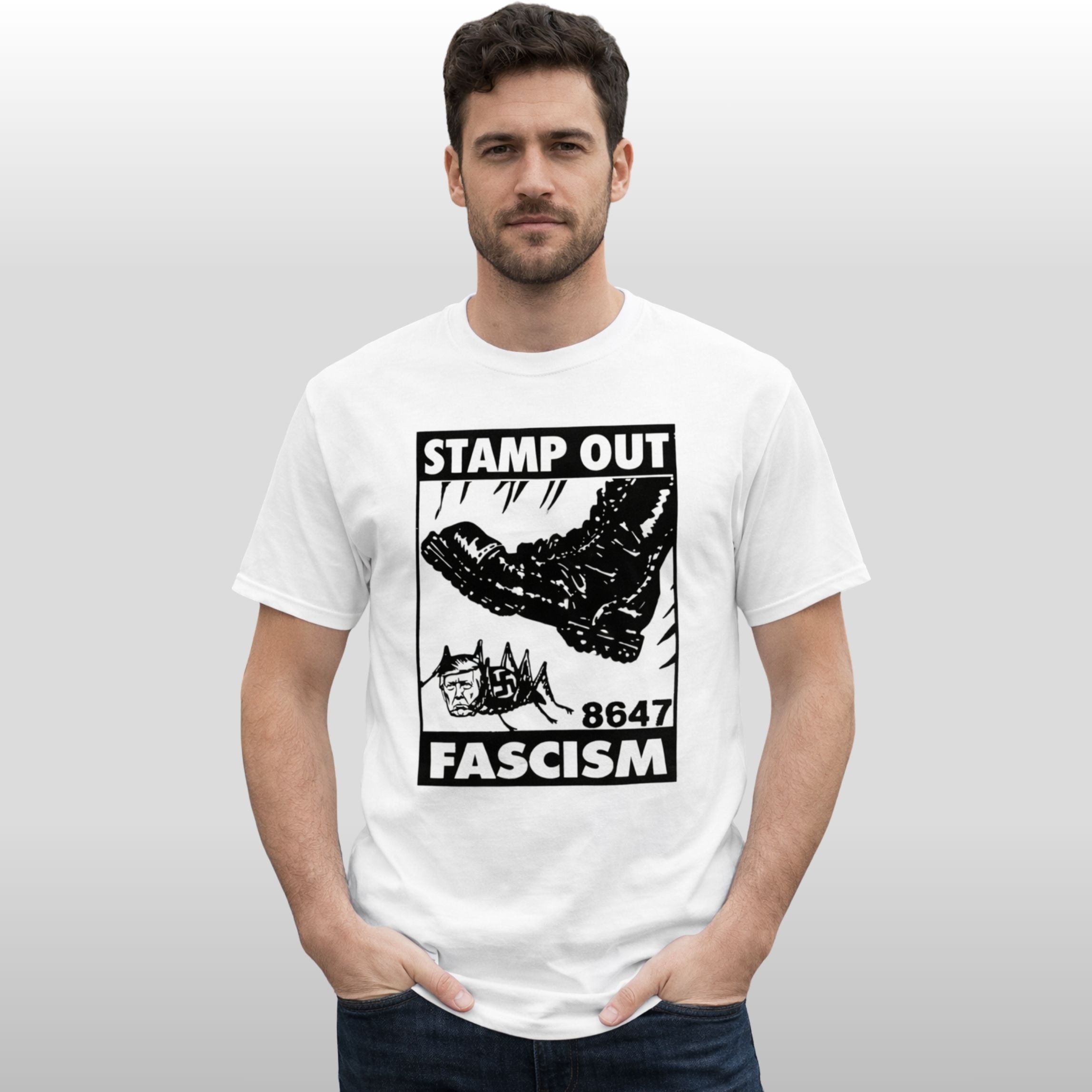 Trump Stamp Out Fascism 8647 Shirt tucSlyIj Trump Stamp Out Fascism 8647 Shirt