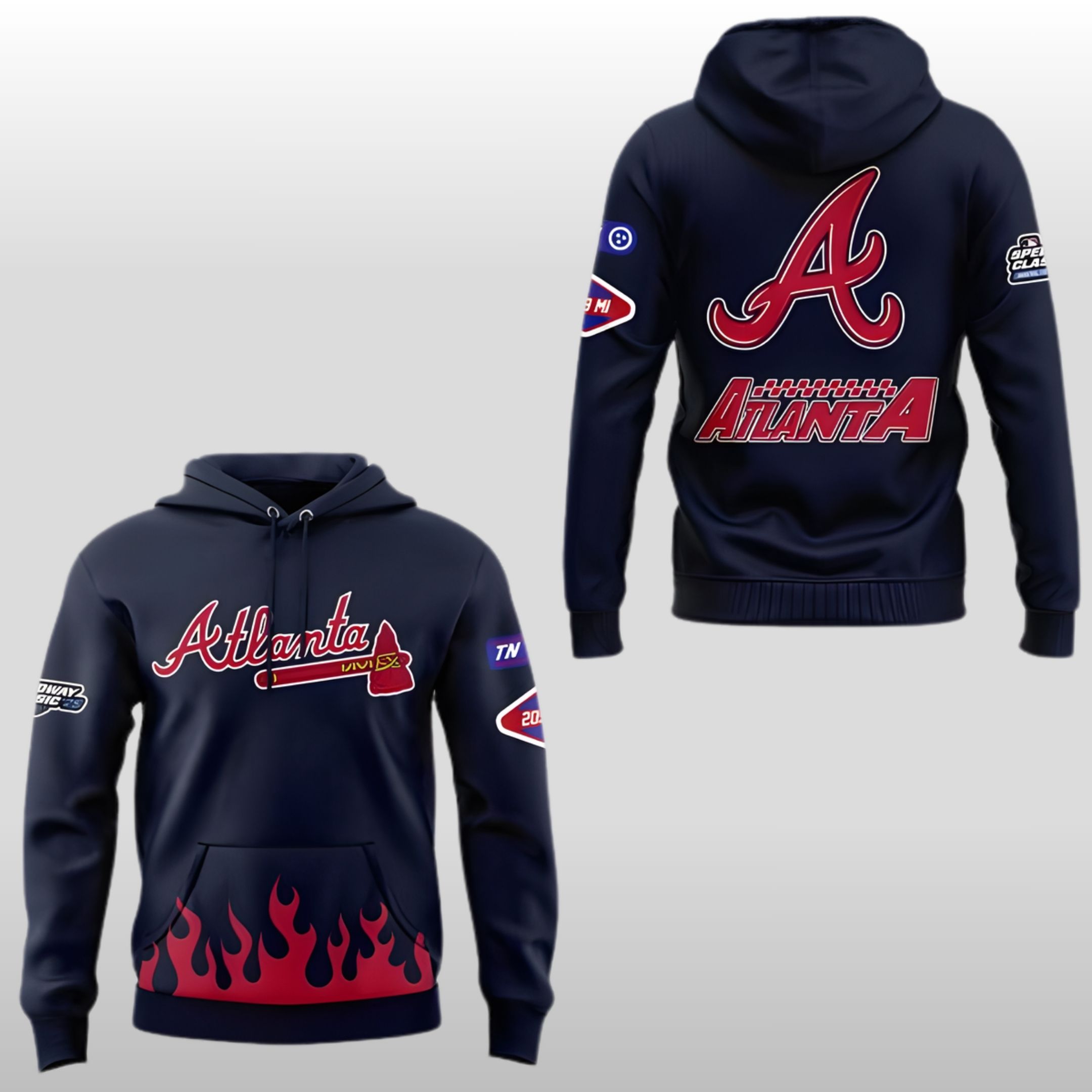 2026 Atlanta Braves Speedway Classic Celebrate Game Hoodie 1 2026 Atlanta Braves Speedway Classic Celebrate Game Hoodie