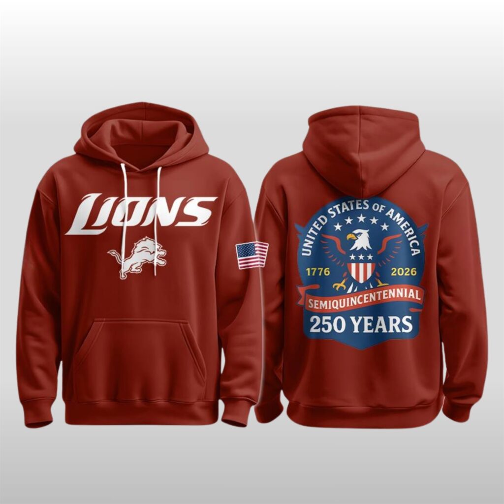2026 Detroit Lions America 250 Semiquincentennial Hoodie 2