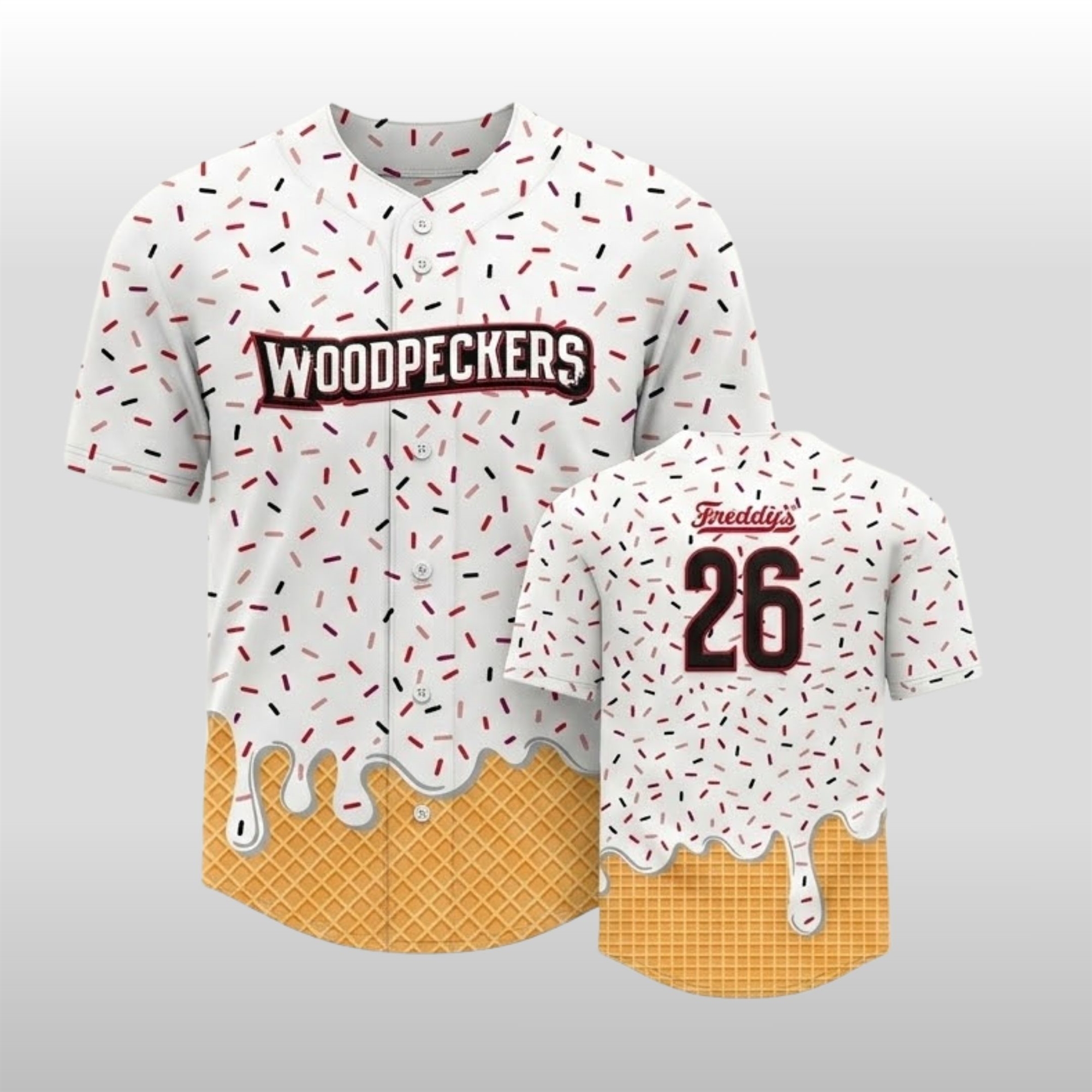 2026 Fayetteville Woodpeckers Ice Cream Jersey Giveaway 1 2026 Fayetteville Woodpeckers Ice Cream Jersey Giveaway