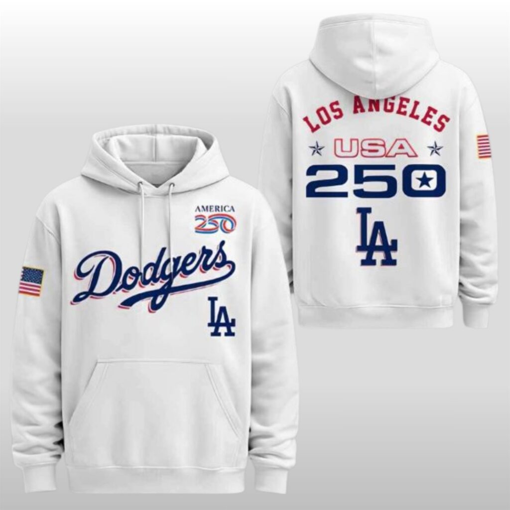2026 Los Angeles Dodgers America 250th Anniversary Hoodie - Zerelam