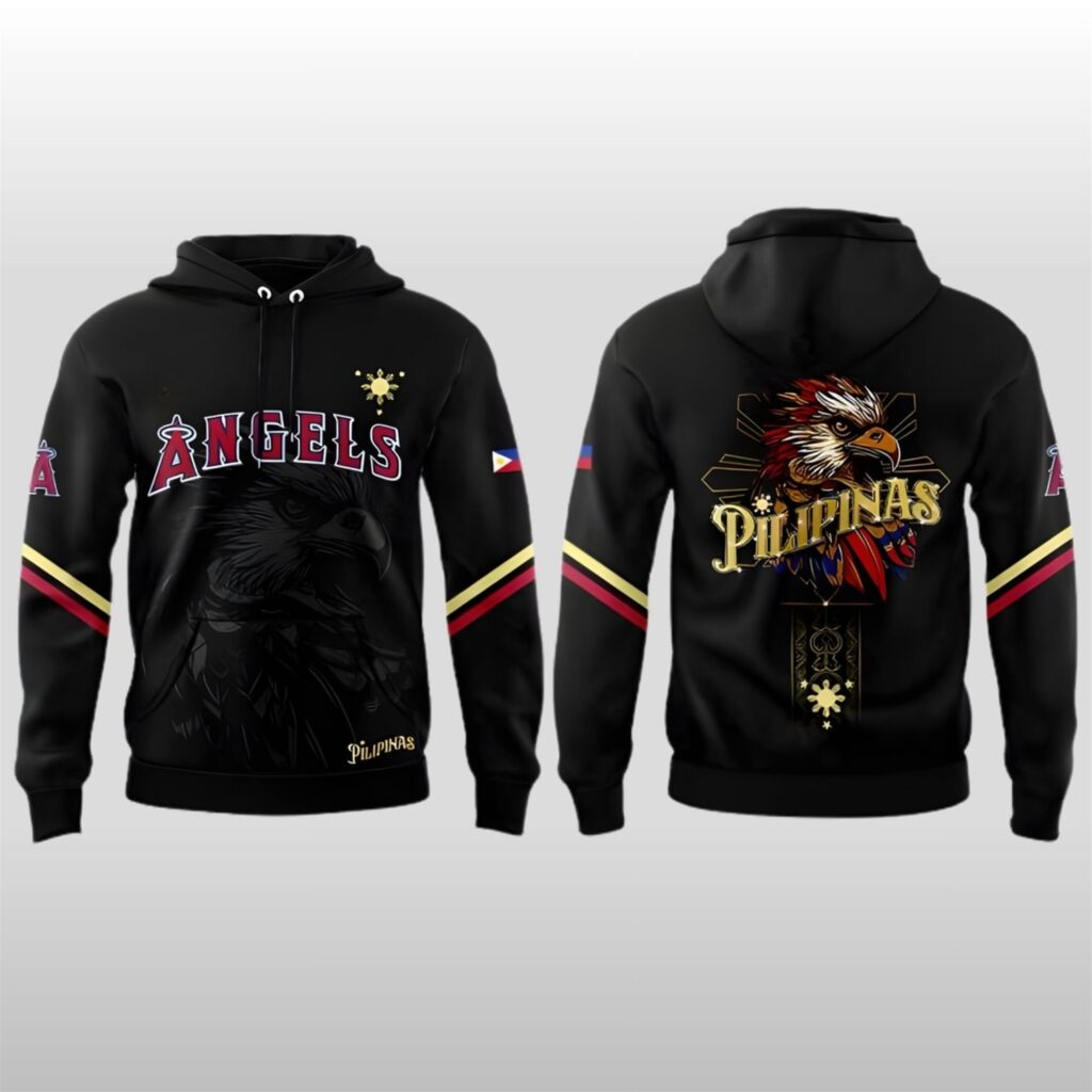 2026 Los Angeles Angels Filipino Heritage Night Hoodie Shirt 2