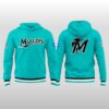 2026 Miami Marlins Teal Throwback Night Hoodie 2