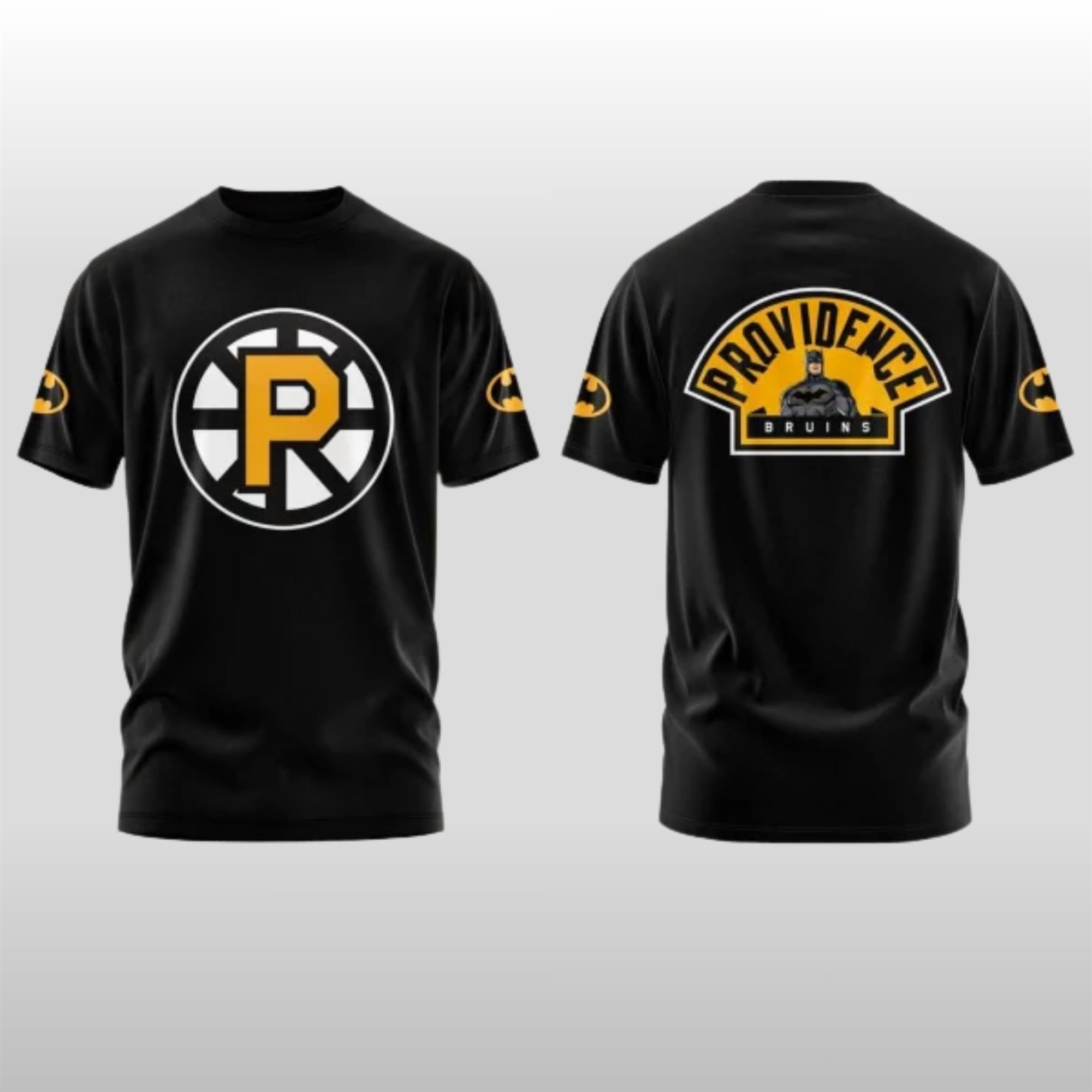 2026 Providence Bruins Batman Night Hoodie Shirt 2 2026 Providence Bruins Batman Night Hoodie Shirt - Image 2
