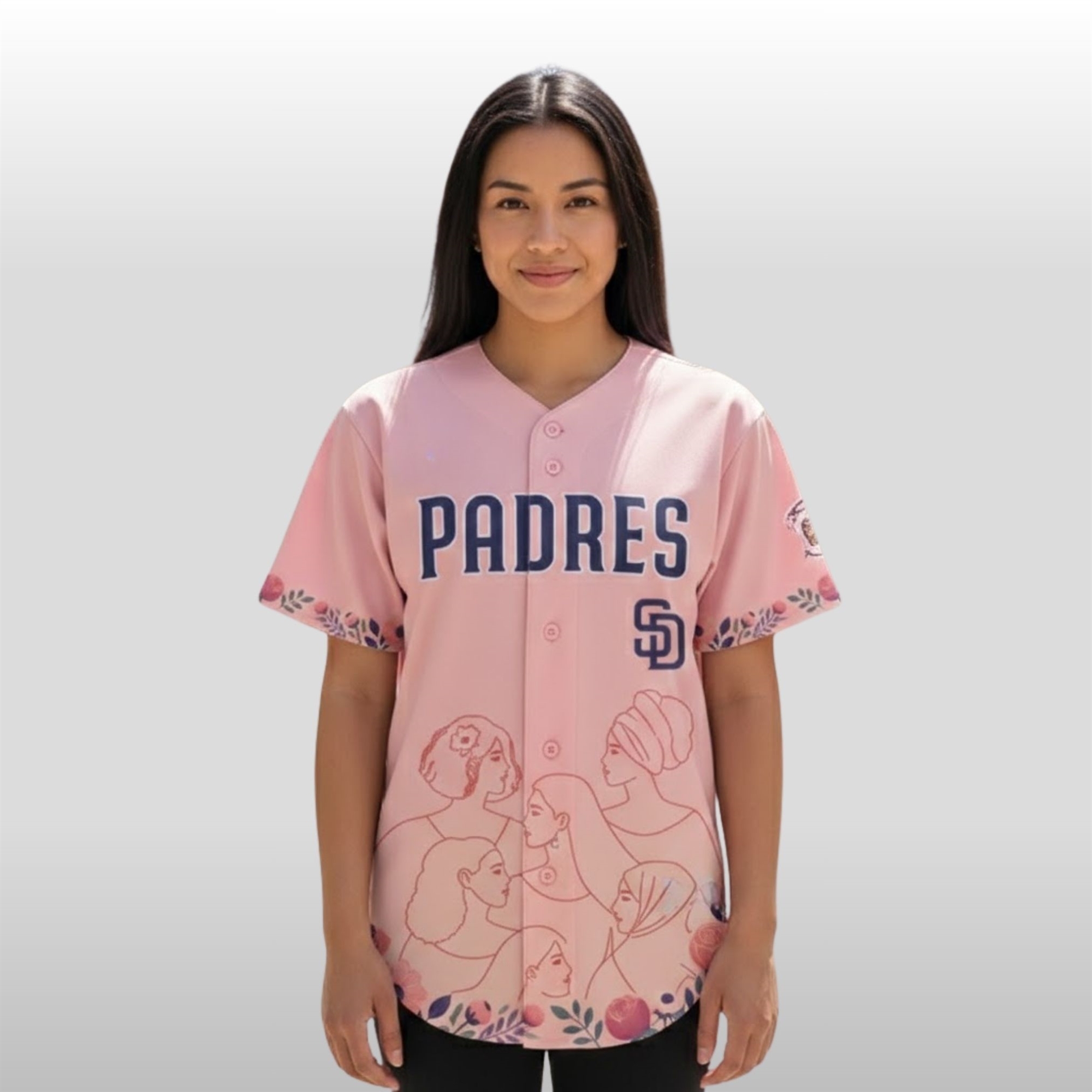 2026 SD Padres Happy Women History Month Baseball Jersey 2 2026 SD Padres Happy Women History Month Baseball Jersey - Image 2