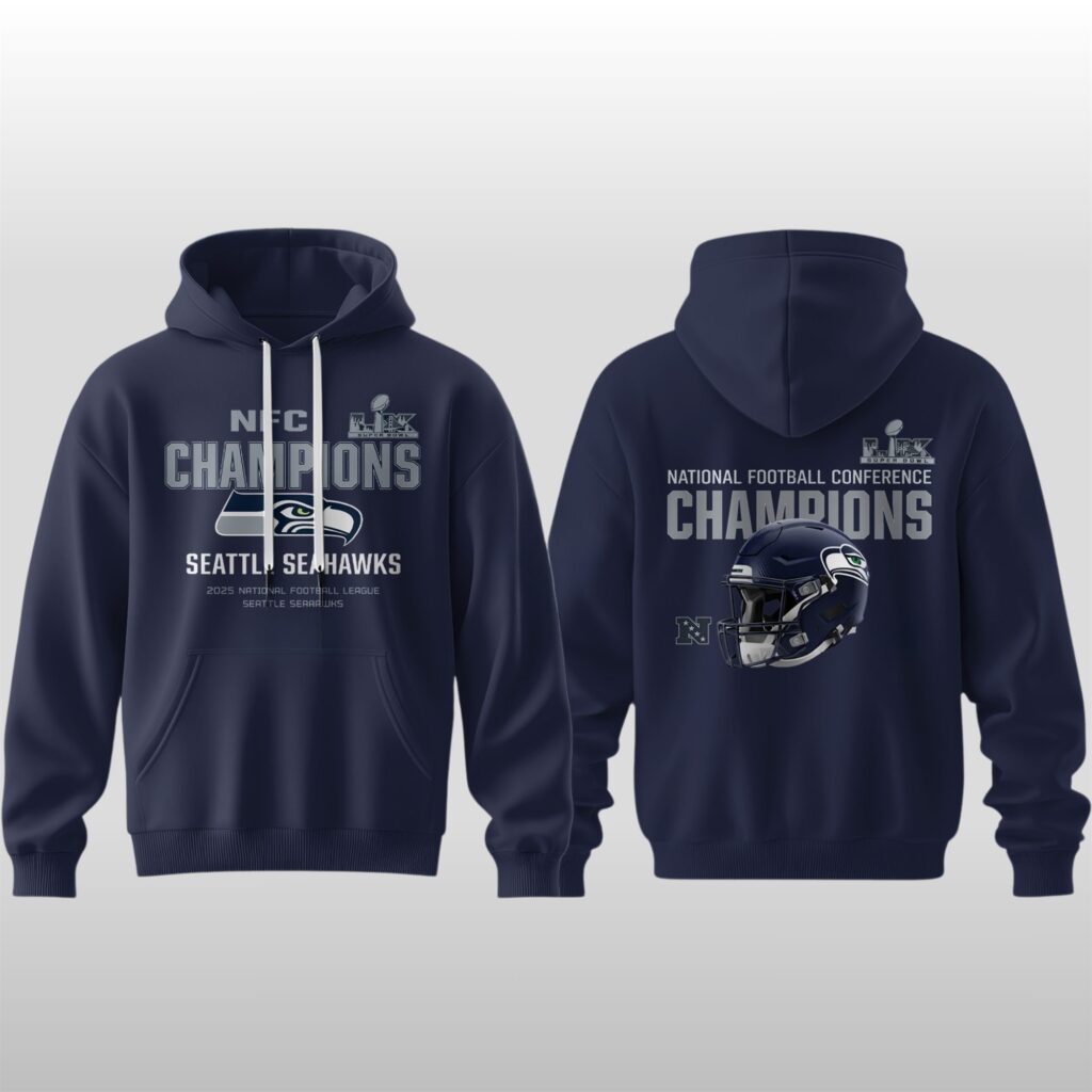 2026 Seattle Seahawks NFC Champions Super Bowl Hoodie 2