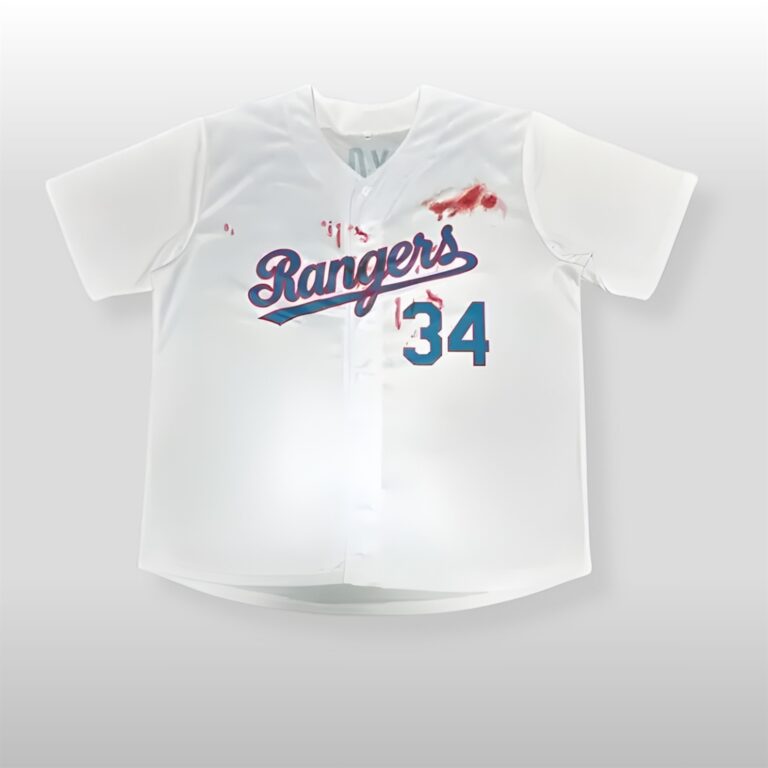 2026 Texas Rangers Nolan Ryan Bloody Jersey - Zerelam