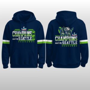 Seahawks Super Bowl LX Champions Hoodie Shirt Cap Joggers