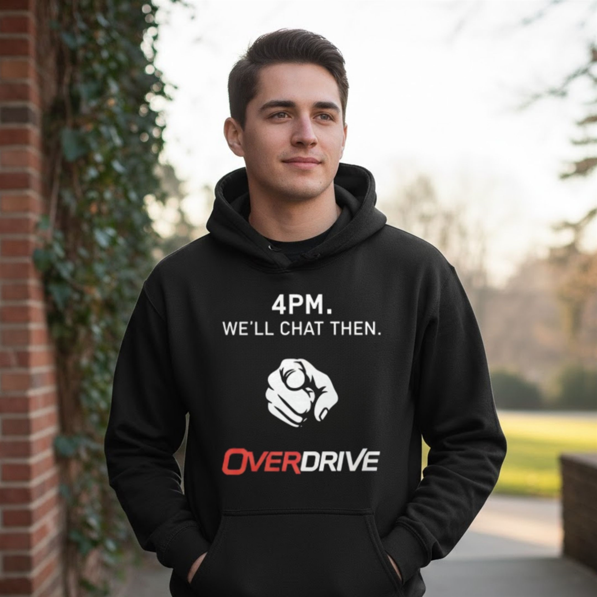4PM We'll Chat Then Overdrive Hoodie 3 4PM We'll Chat Then Overdrive Hoodie - Image 3
