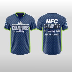 Seattle Seahawks NFC Champions Super Bowl Baseball Jersey