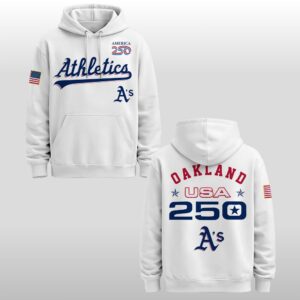 2026 Athletics Oakland Celebration USA 250 Anniversary Hoodie Cap Joggers