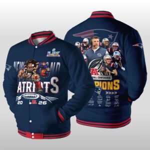 2026 New England Patriots Super Bowl Baseball Jacket