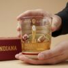 A1l2VN21 Indiana Hoosiers Crimson Glory National Champions Whiskey Glass