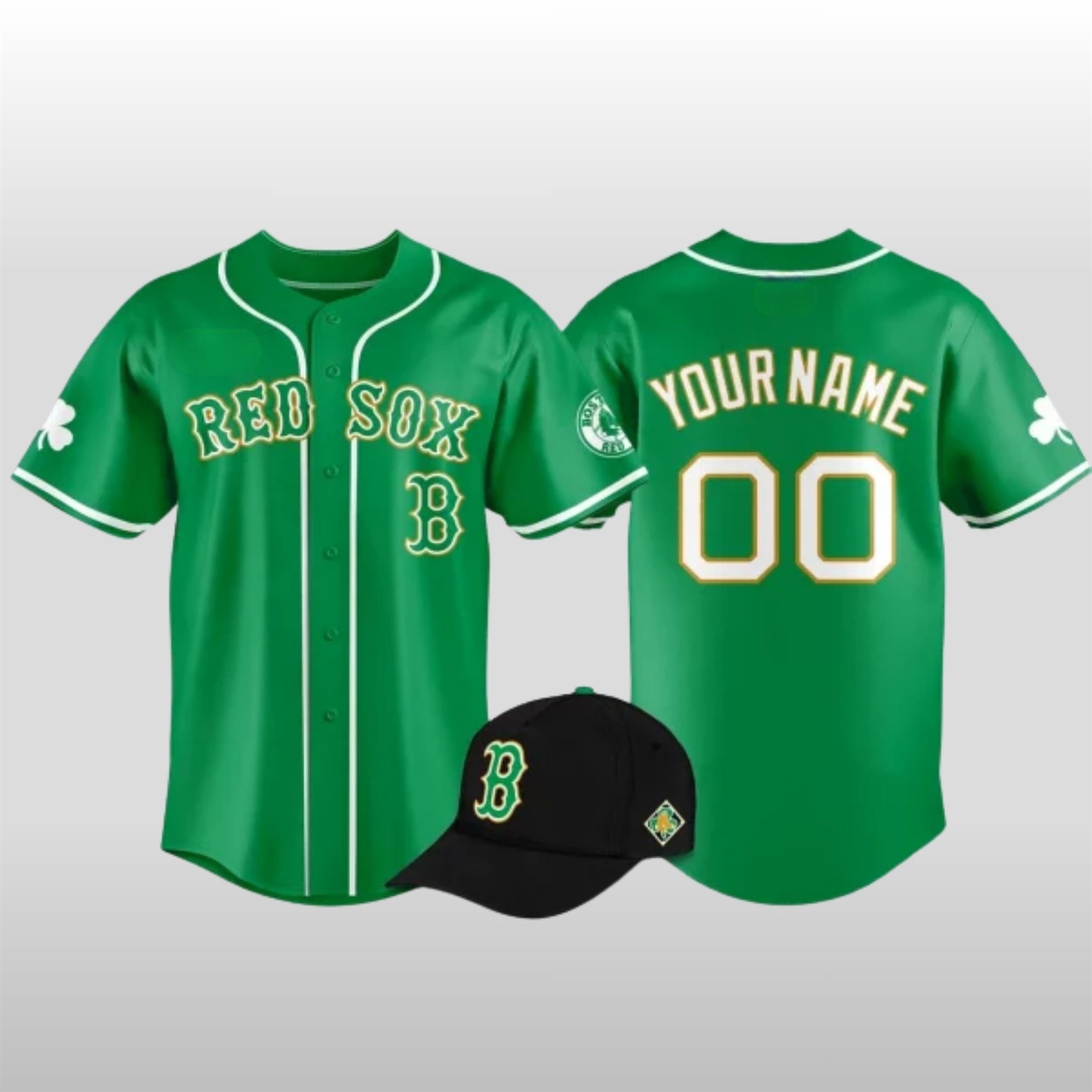 Boston Red Sox St. Patrick Day 2026 Baseball Jersey 1 Boston Red Sox St. Patrick Day 2026 Baseball Jersey