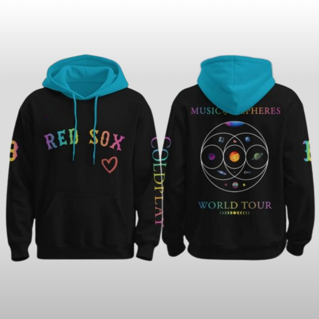 Boston Red Sox x Coldplay Music of the Spheres Tour 2026 Hoodie 2