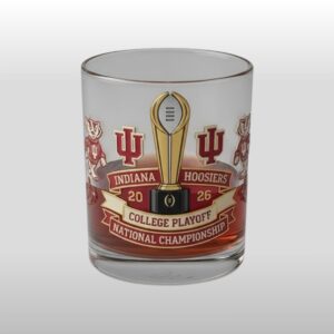 Indiana Hoosiers Football 2026 National Champions Whiskey Glass