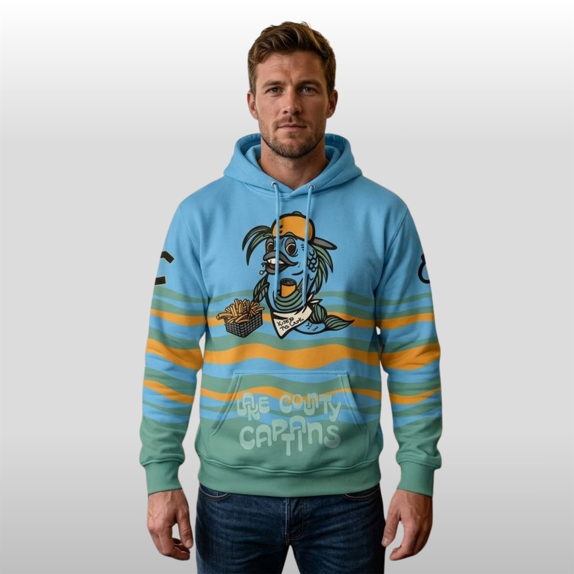 2026 Lake County Captains Fish Fry’s Hoodie 2 2026 Lake County Captains Fish Fry’s Hoodie - Image 2