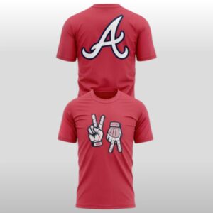 2026 Atlanta Braves Usher Peace Up Town Down Hoodie Shirt