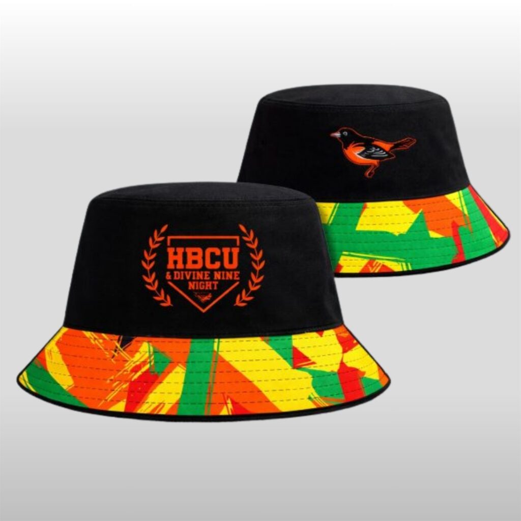 HBCU Divine Nine Night 2026 Orioles Reversible Bucket Hat Giveaway 2