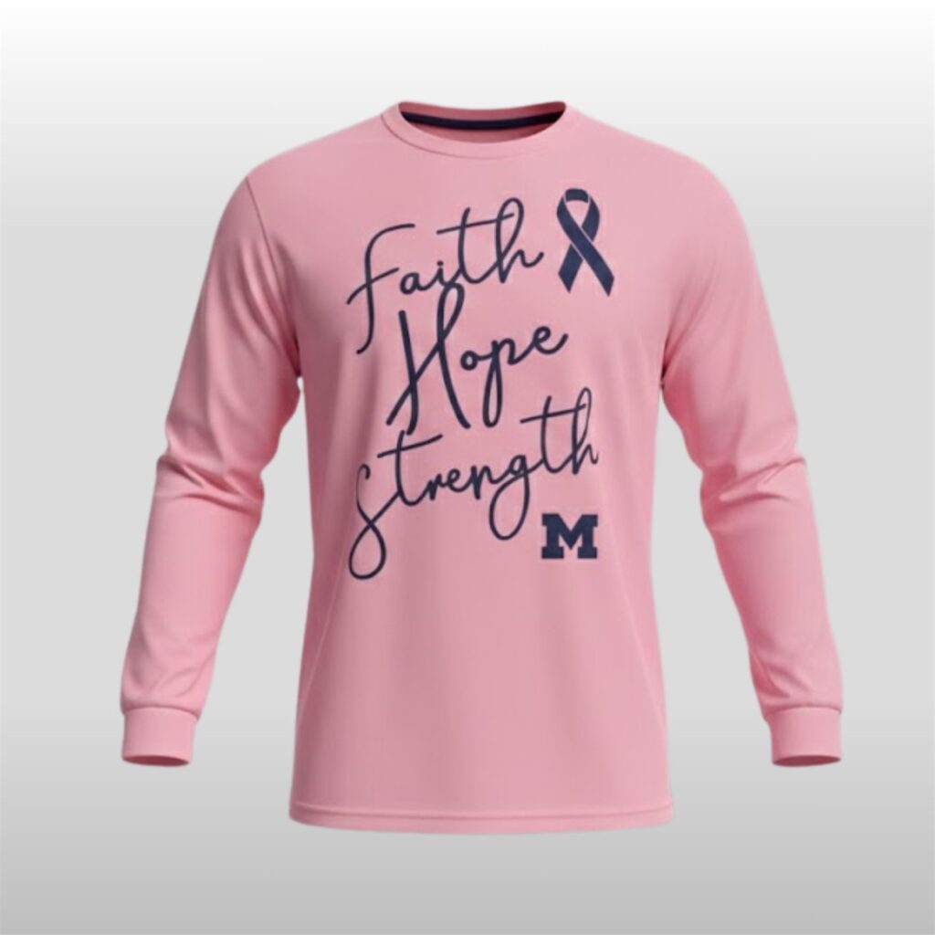 Michigan Mens Basketball Faith Hope Strength Shirt 2
