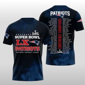 2026 NE Patriots Super Bowl LX Champions Patriots Conference Champions Shirt