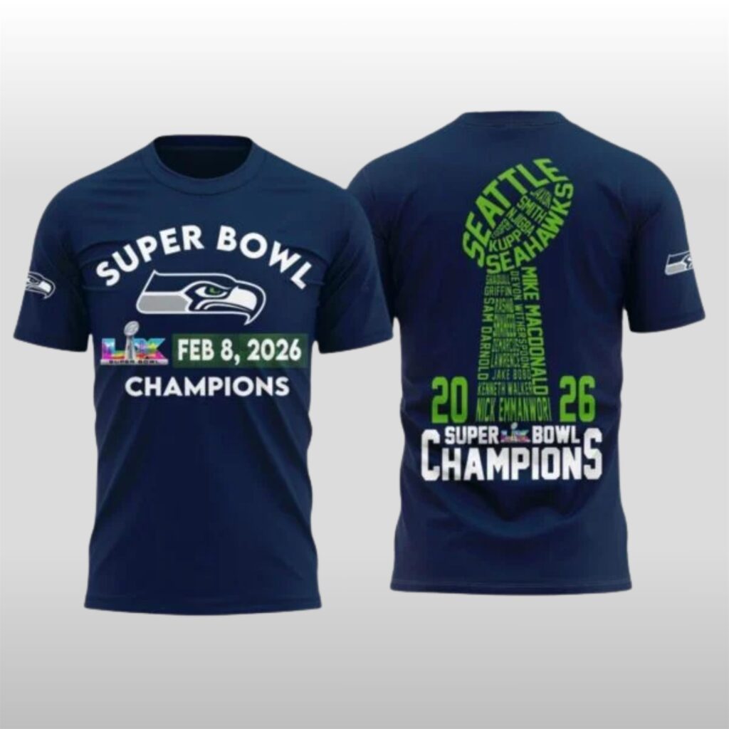 Seattle Seahawks 2026 Super Bowl LX Champions Shirt 2