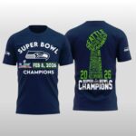 Seattle Seahawks 2026 Super Bowl LX Champions Shirt