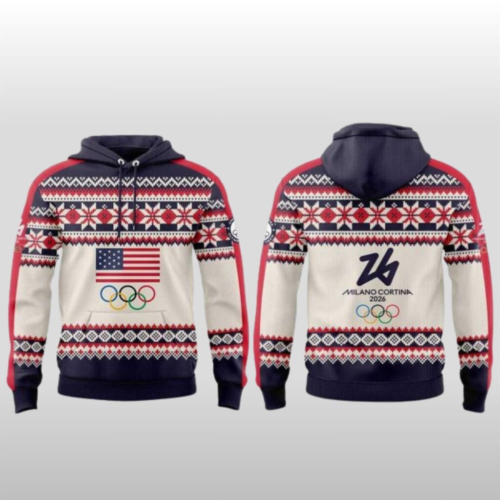 Team USA Milano Cortina 2026 Winter Olympic Games Hoodie Shirt 2