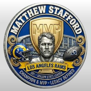 LA Rams Matthew Stafford MVP 2025 2026 Commemorative Coin