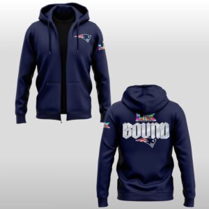 2026 New England Patriots Super Bowl Bound Zip Hoodie