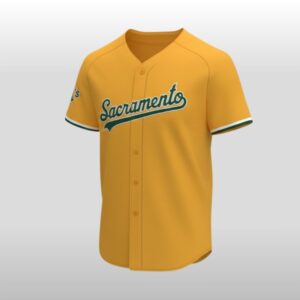 2026 Athletics Oakland Sacramento Gold Baseball Jersey Giveaway