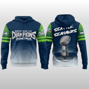 Seattle Seahawks Super Bowl LX Champions 25 26 Hoodie