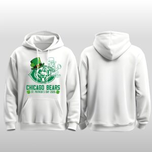 2026 Chicago Bears St Patrick Day Hoodie