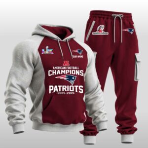 2026 New England Patriots Super Bowl Hoodie Set