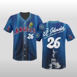 2026 Los Angeles Angels Salvadoran Heritage Day Jersey Giveaway