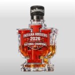 Indiana Hoosiers 2026 National Champions Whiskey Bottle