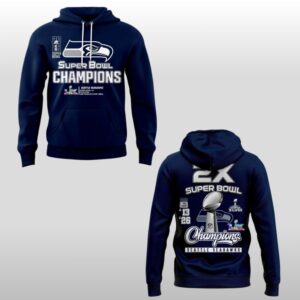 2026 Seattle Seahawks 2 Times Super Bowl Champions Hoodie Shirt