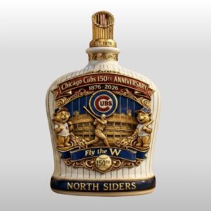 1876 2026 Chicago Cubs 150th Anniversary North Siders Whiskey Bottle