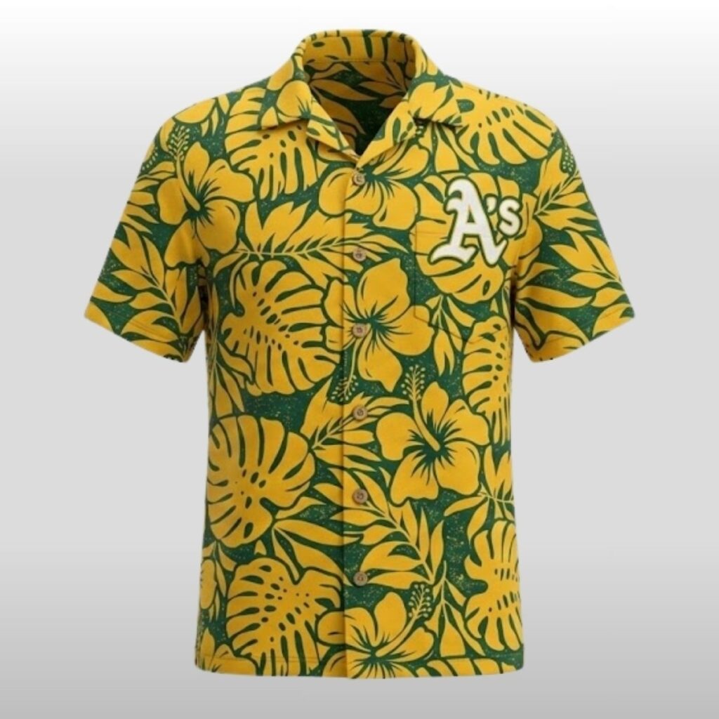 2026 Athletics Father's Day Giveaway Hawaiian Shirt 2