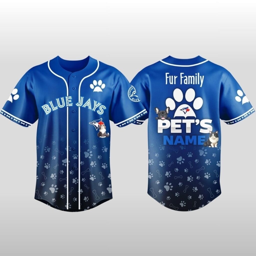 2026 Blue Jays x Fur Family Pet Game Night Baseball Jersey 7 2026 Blue Jays x Fur Family Pet Game Night Baseball Jersey 2