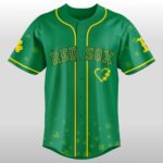2026 Boston Red Sox St Patrick’s Day Lucky Baseball Jersey