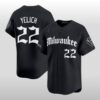 2026 Brewers Yelich 22 Gothic Baseball Jersey